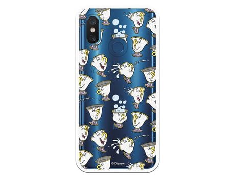 Funda Oficial Disney Chip Potts Siluetas Transparente para Xiaomi Mi 8