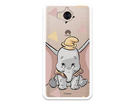 Funda Oficial Disney Dumbo silueta transparente para Huawei Y6 2017