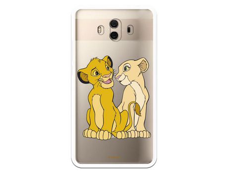 Funda Oficial Disney Simba y Nala transparente para Huawei Mate 10 - El Rey León