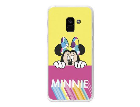 Funda Oficial Disney Minnie, Pink Yellow Samsung Galaxy A5 2018