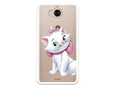 Funda Oficial Disney Marie Silueta transparente para Huawei Y6 2017 - Los Aristogatos