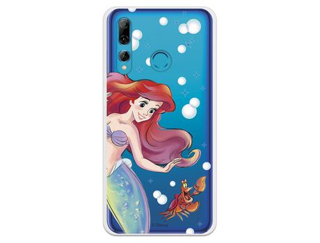Funda Oficial Disney Sirenita y Sebastian Transparente para Huawei P Smart Plus 2019 - La Sirenita