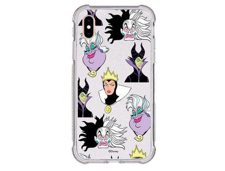 Funda Brillantina para iPhone XS Max Oficial de Disney Villanas