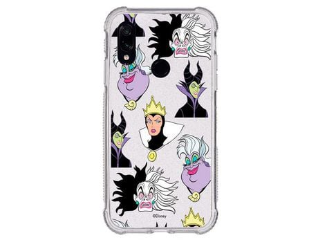 Funda Brillantina para Xiaomi Redmi Note 7 Oficial de Disney Villanas