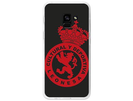 Funda Oficial Cultural y Deportiva Leonesa Escudo monocromo Samsung Galaxy A8 2018