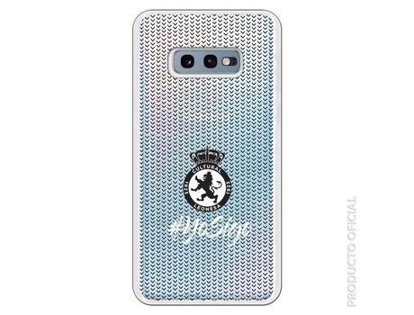 Funda Oficial Cultural y Deportiva Leonesa Escudo monocromo yo sigo clear para Samsung Galaxy S10e