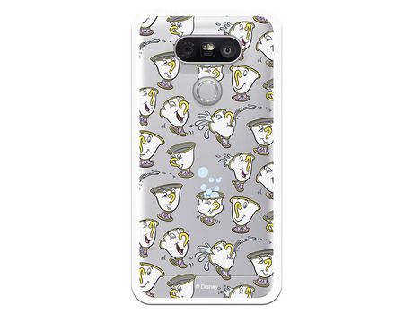 Funda Oficial Disney Chip Potts Siluetas Transparente para LG G5