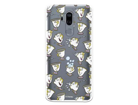Funda Oficial Disney Chip Potts Siluetas Transparente para LG G7