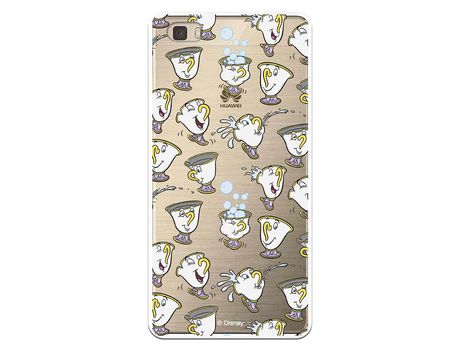 Funda Oficial Disney Chip Potts Siluetas Transparente para Huawei P8 Lite