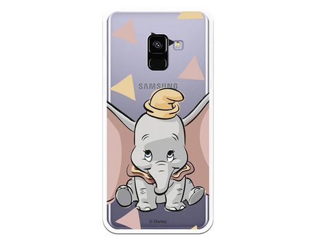 Funda Oficial Disney Dumbo silueta transparente para Samsung Galaxy A8 2018