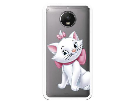 Funda Oficial Disney Marie Silueta transparente para Motorola Moto G5s Plus - Los Aristogatos