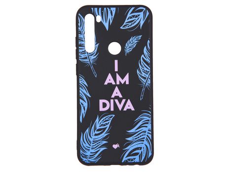 Funda I'm a Diva silicona negra para Xiaomi Redmi Note 8T - Oficial de La Vecina Rubia