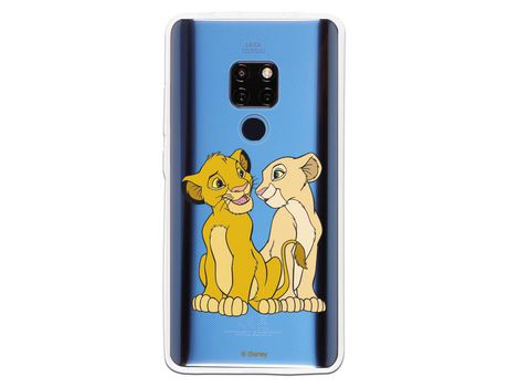 Funda Oficial Disney Simba y Nala transparente para Huawei Mate 20 - El Rey León