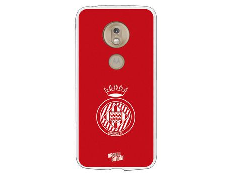 Funda Oficial Girona FC Escudo Equi roja para Motorola G7 Play