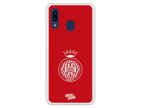 Funda Oficial Girona FC Escudo Equi roja para Samsung Galaxy A20e