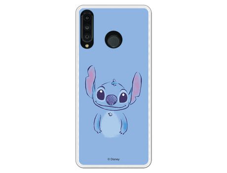 Funda Oficial Lilo y Stitch azul para Huawei P30 Lite
