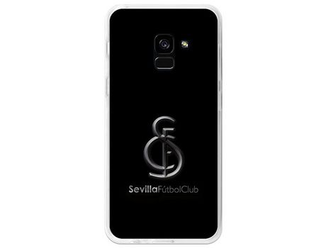 Funda Oficial Sevilha metal fondo Negro para Samsung Galaxy A8 2018