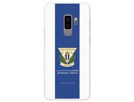 Funda Oficial Leganés escudo fondo camiseta Samsung Galaxy S9 Plus