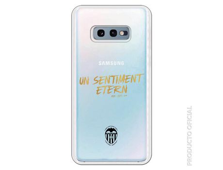 Funda Oficial Valencia Un sentiment Transparente para Samsung Galaxy S10e