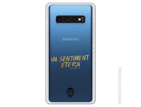 Funda Oficial Valencia Un sentiment Transparente para Samsung Galaxy S10 Plus