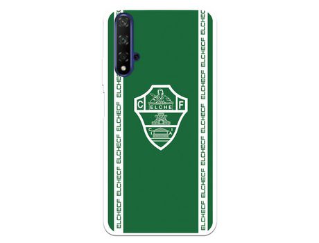 Funda para Huawei Honor 20 del Elche CF Escudo Fondo Verde - Licencia Oficial Elche CF