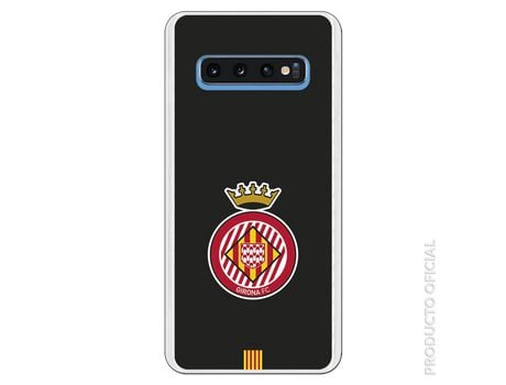 Funda Oficial Girona FC Escudo Equi negra para Samsung Galaxy S10