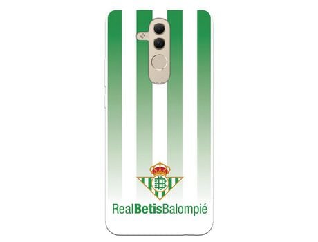 Funda para Huawei Mate 20 Lite del Betis Fondo Rayas Verdiblancas - Licencia Oficial