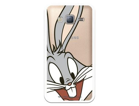 Funda Oficial Warner Bros Bugs Bunny Transparente para Samsung Galaxy J3 - Looney Tunes