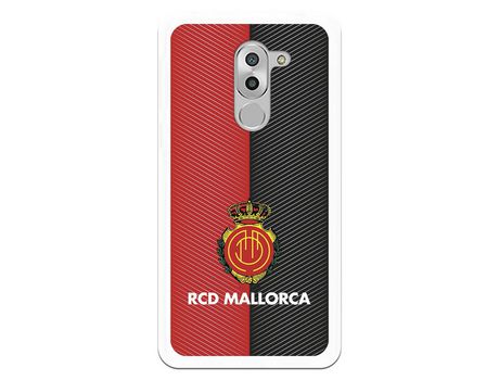 Funda para Huawei Mate 9 Lite del Mallorca RCD Mallorca Diagonales Transparente - Licencia Oficial RCD Mallorca
