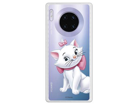 Funda para Huawei Mate 30 Pro Oficial de Disney Marie Silueta - Los Aristogatos