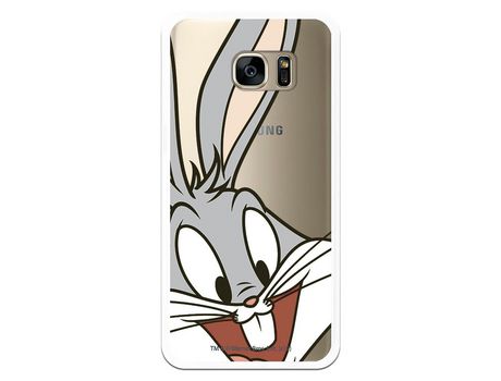 Funda Oficial Warner Bros Bugs Bunny Transparente para Samsung Galaxy S7 Edge - Looney Tunes