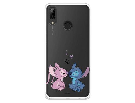 Funda para Huawei P Smart 2019 Oficial de Disney Angel & Stitch Beso - Lilo & Stitch