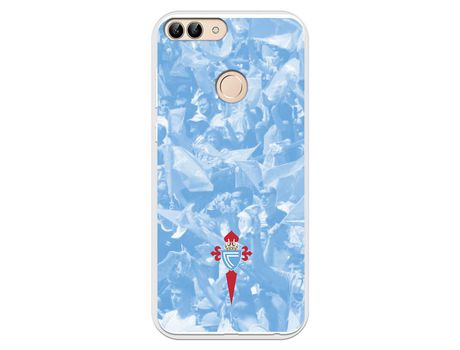 Funda para Huawei P Smart del Celta Escudo Fondo Hinchada - Licencia Oficial RC Celta