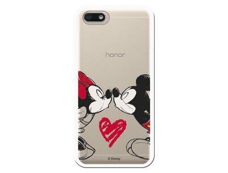 Funda para Huawei Honor 7S Oficial de Disney Mickey y Minnie Beso - Clásicos Disney