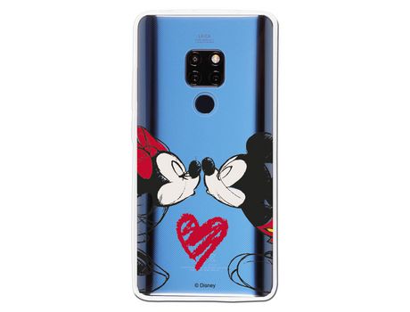 Funda para Huawei Mate 20 Oficial de Disney Mickey y Minnie Beso - Clásicos Disney