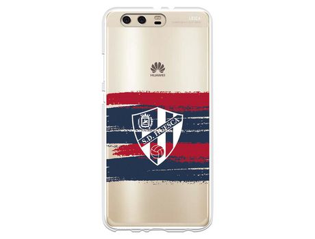 Funda para Huawei P10 Plus del Huesca Rayas Transparente - Licencia Oficial SD Huesca