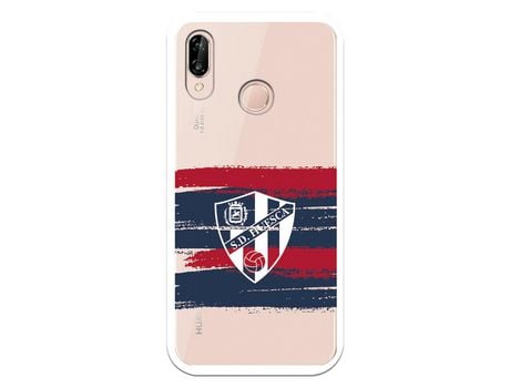 Funda para Huawei P20 Lite del Huesca Rayas Transparente - Licencia Oficial SD Huesca