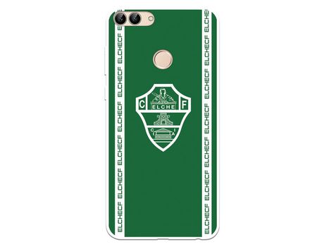Funda para Huawei P Smart del Elche CF Escudo Fondo Verde - Licencia Oficial Elche CF