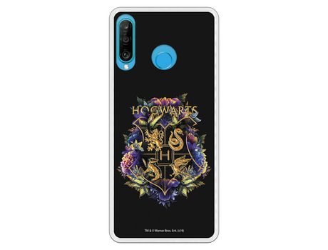 Funda para Huawei P30 Lite Oficial de Harry Potter Hogwarts Floral - Harry Potter