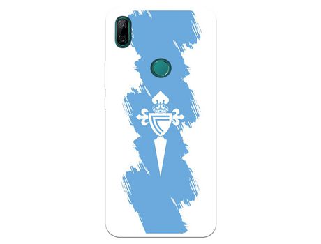 Funda para Huawei P Smart Z del Celta Escudo Trazo azul - Licencia Oficial RC Celta