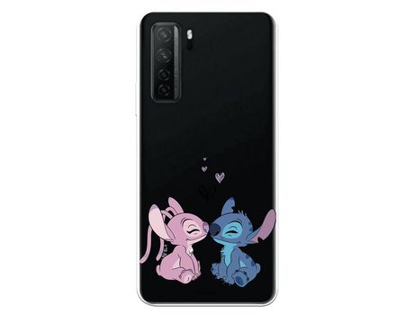 Funda para Huawei P40 Lite 5G Oficial de Disney Angel & Stitch Beso - Lilo & Stitch