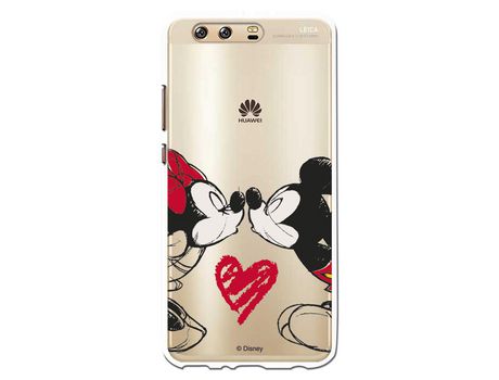 Funda para Huawei P10 Plus Oficial de Disney Mickey y Minnie Beso - Clásicos Disney