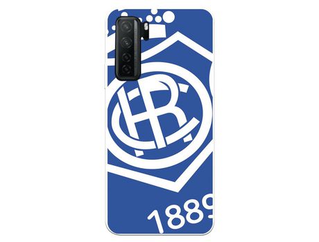 Funda para Huawei P40 Lite 5G del Recre Escudo Fondo azul - Licencia Oficial Real Club Recreativo de Huelva