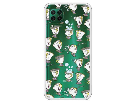Funda para Huawei P40 Lite Oficial da Disney Chip Potts Siluetas La Bella y la Bestia