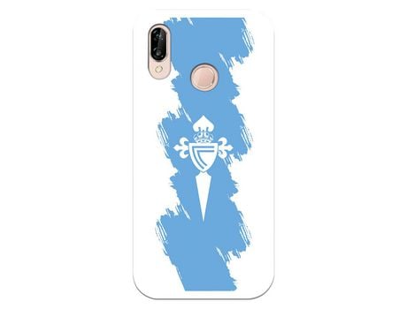 Funda para Huawei P20 Lite del Celta Escudo Trazo azul - Licencia Oficial RC Celta