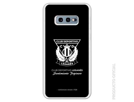 Funda Oficial Leganés escudo blanco sobre fondo negro para Samsung Galaxy S10e