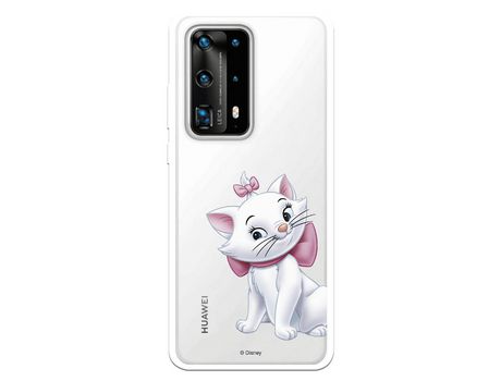 Funda para Huawei P40 Pro Plus Oficial de Disney Marie Silueta - Los Aristogatos