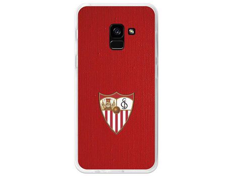 Funda Oficial Sevilha escudo fondo Rojo para Samsung Galaxy A8 2018