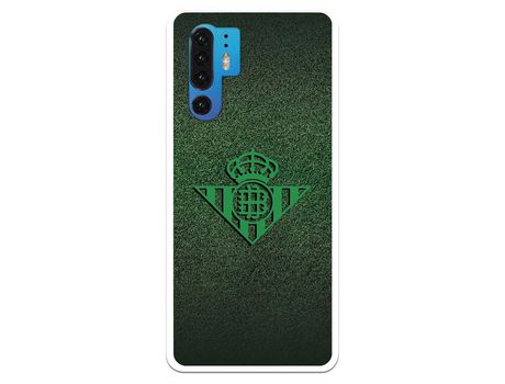 Funda para Huawei P30 Pro del Betis Escudo Verde Fondo trama - Licencia Oficial