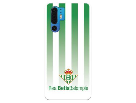 Funda para Huawei P30 Pro del Betis Fondo Rayas Verdiblancas - Licencia Oficial